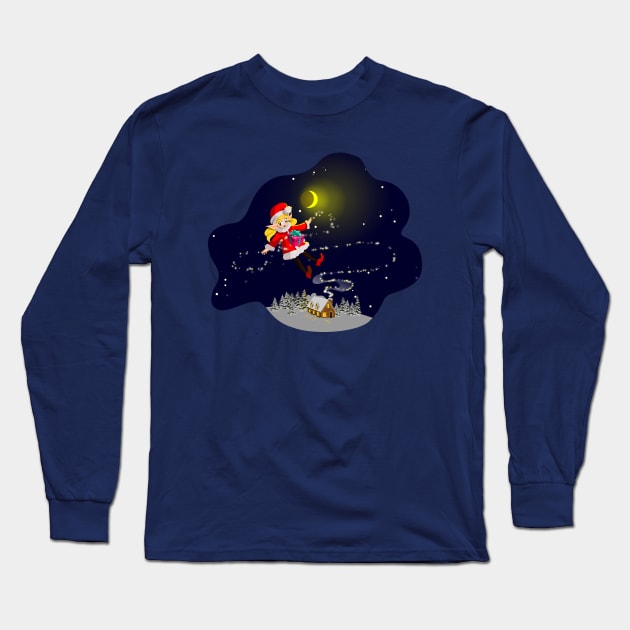 Christmas delivery Long Sleeve T-Shirt by Fikazure